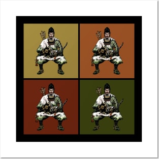 Bushido Pop Art Samurai Japanese Warrior Streetwear Vintage Retro 541 Posters and Art